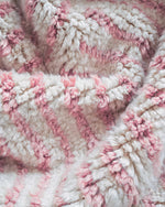 Pink Minimalist Rug 3 X 5 Ft | 90 X 150 Cm / With Tassels / Short (0.4” / 1 cm)