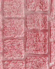 Pink Morrocan Rug 3 X 5 Ft | 90 X 150 Cm / With Tassels / Short (0.4” / 1 cm)