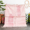 Pink Morrocan Wool Rug - Berber Handicraft