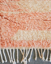 Pink Shag Rug 3 X 5 Ft | 90 X 150 Cm / With Tassels / Short (0.4” / 1 cm)