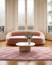 Pink Trellis Rug