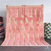 Pink Wool Rug - Berber Handicraft