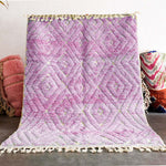 Purple Treillis Moroccan Rug - Berber Handicraft