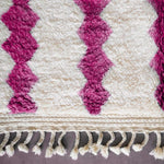 Purple Azilal Rug - Berber Handicraft