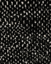 Black Dotted Rug 3 X 5 Ft | 90 X 150 Cm / With Tassels / Short (0.4” / 1 cm)