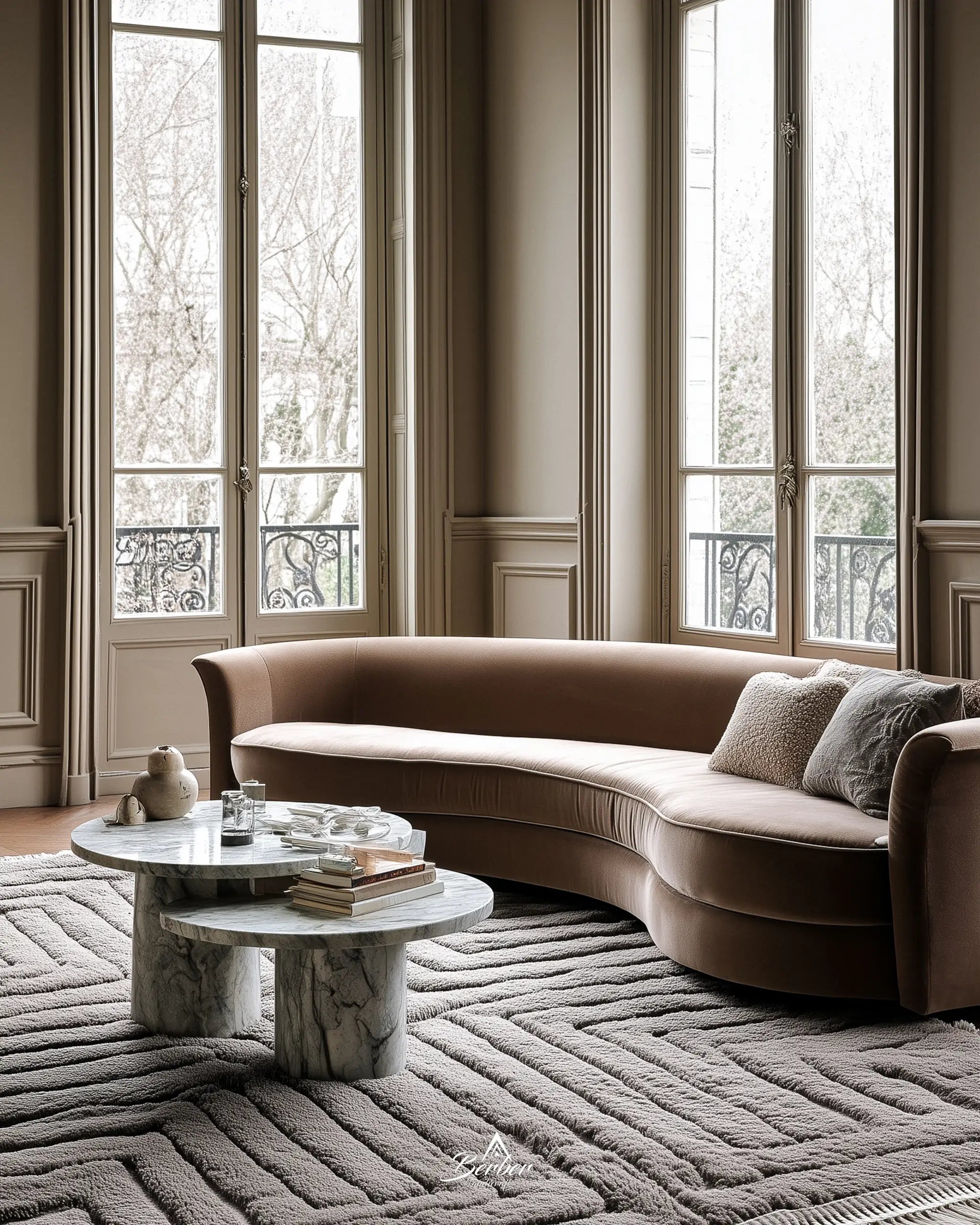 Brown Beni Ourain Carpet