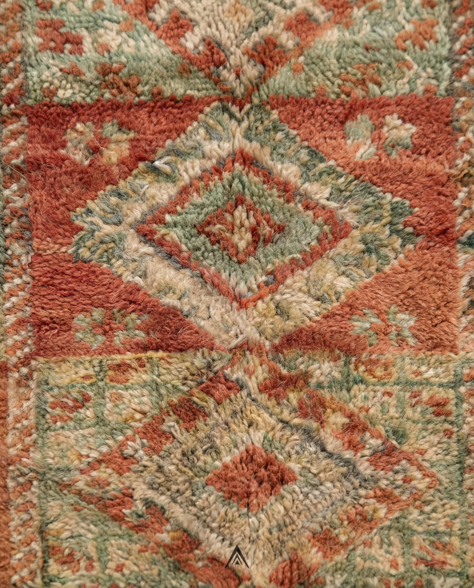 Retro Berber Rug 6.2x8.2 ft — 165x250 cm-Berber Handicraft