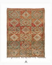 Retro Berber Rug 6.2x8.2 ft — 165x250 cm-Berber Handicraft