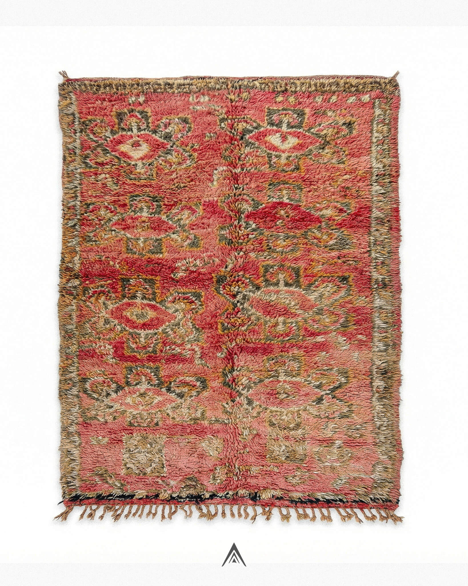 Retro Boho Rug 5x8.7 ft — 150x265 cm-Berber Handicraft