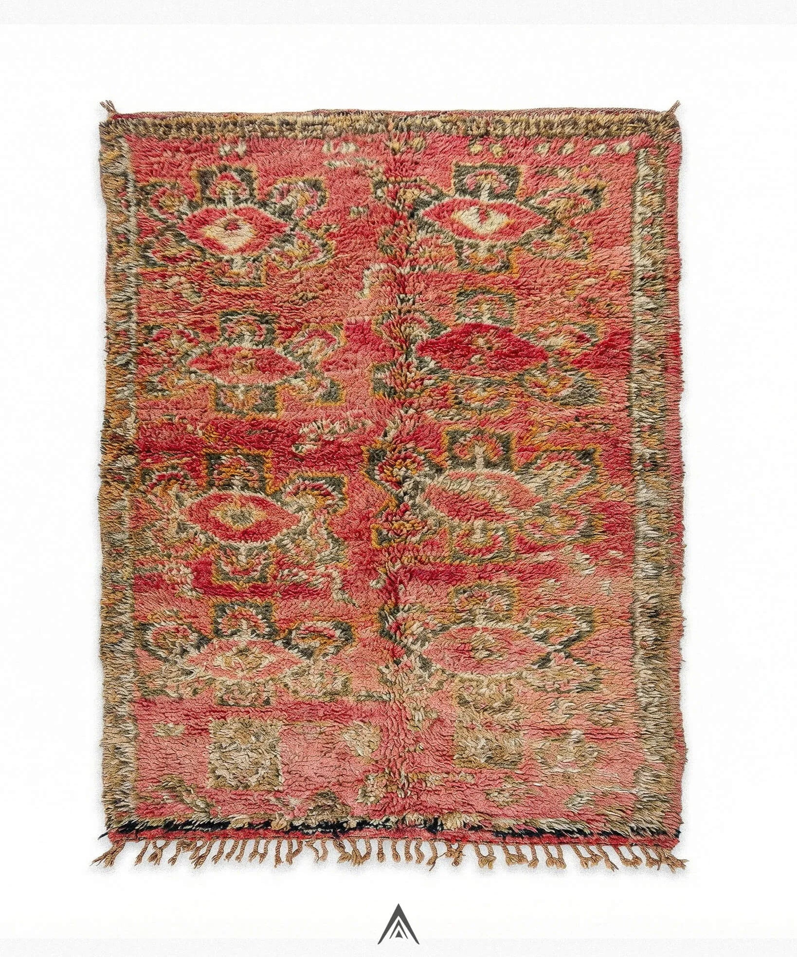 Retro Boho Rug 5x8.7 ft — 150x265 cm-Berber Handicraft