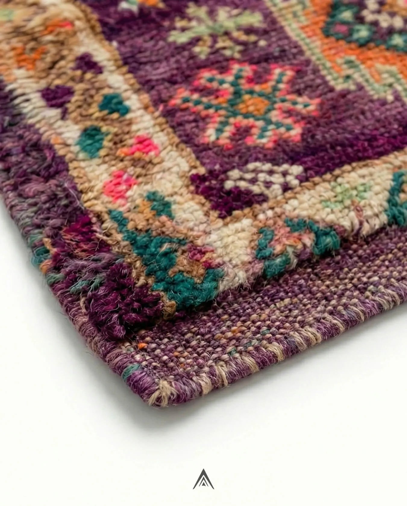 Retro Handcrafted Rug 6.2x10 ft — 190x306 cm-Berber Handicraft