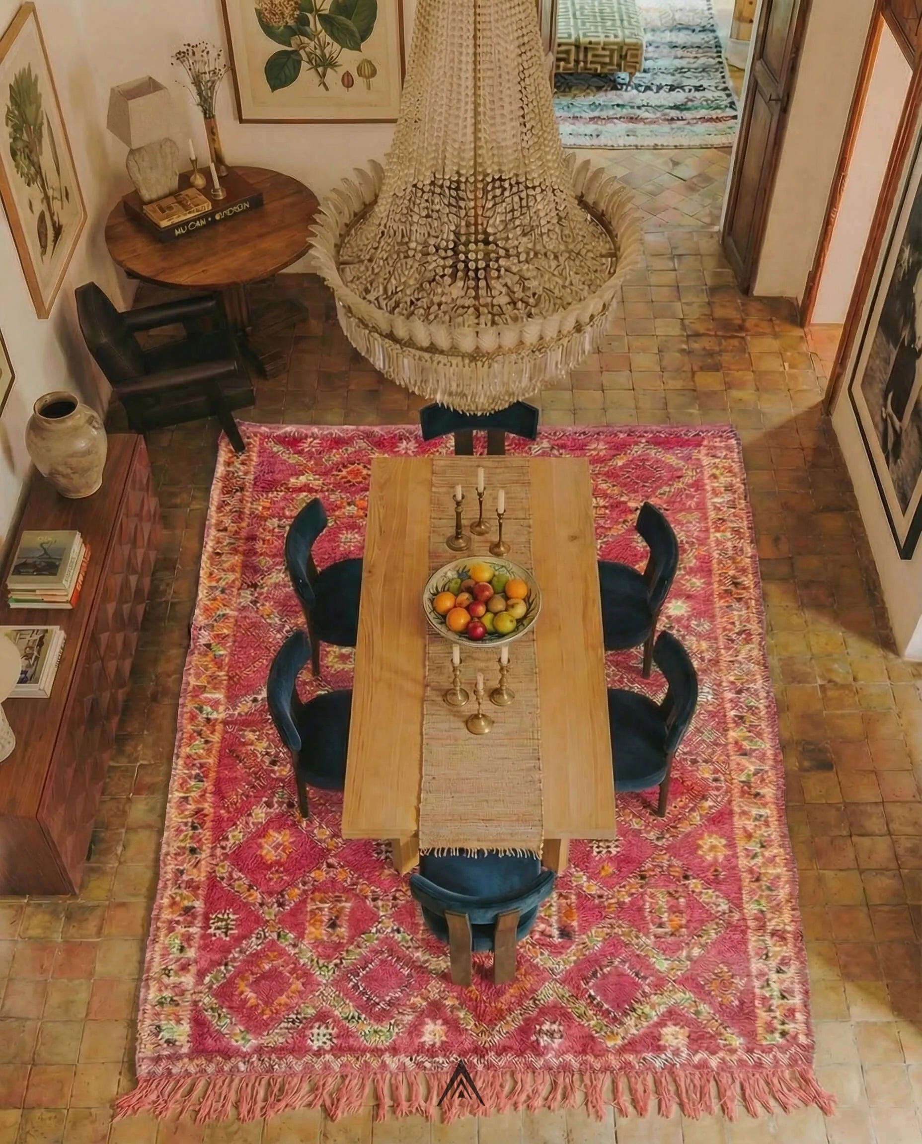Retro Moroccan Carpet 6.2x10.5 ft — 190x320 cm-Berber Handicraft