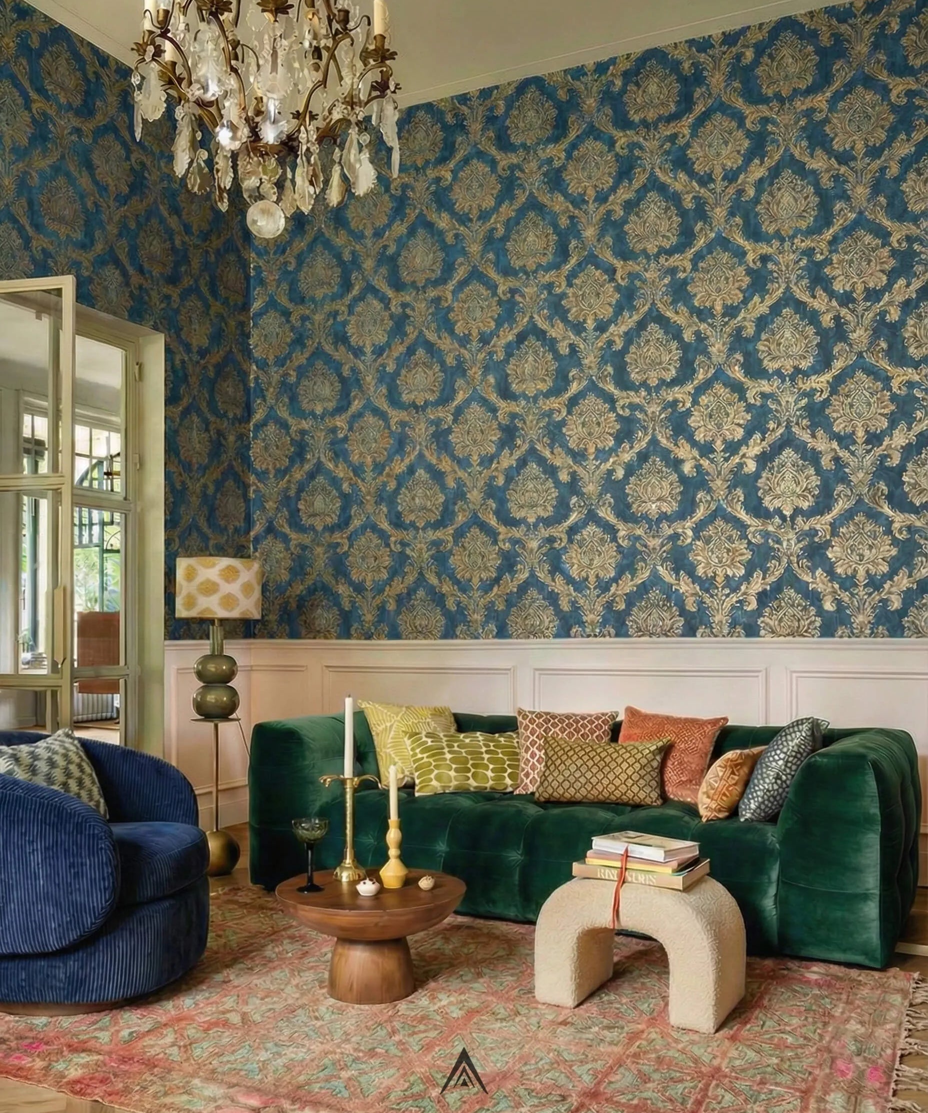 Retro Tribal Carpet 5.3x9.5 ft — 162x290 cm-Berber Handicraft