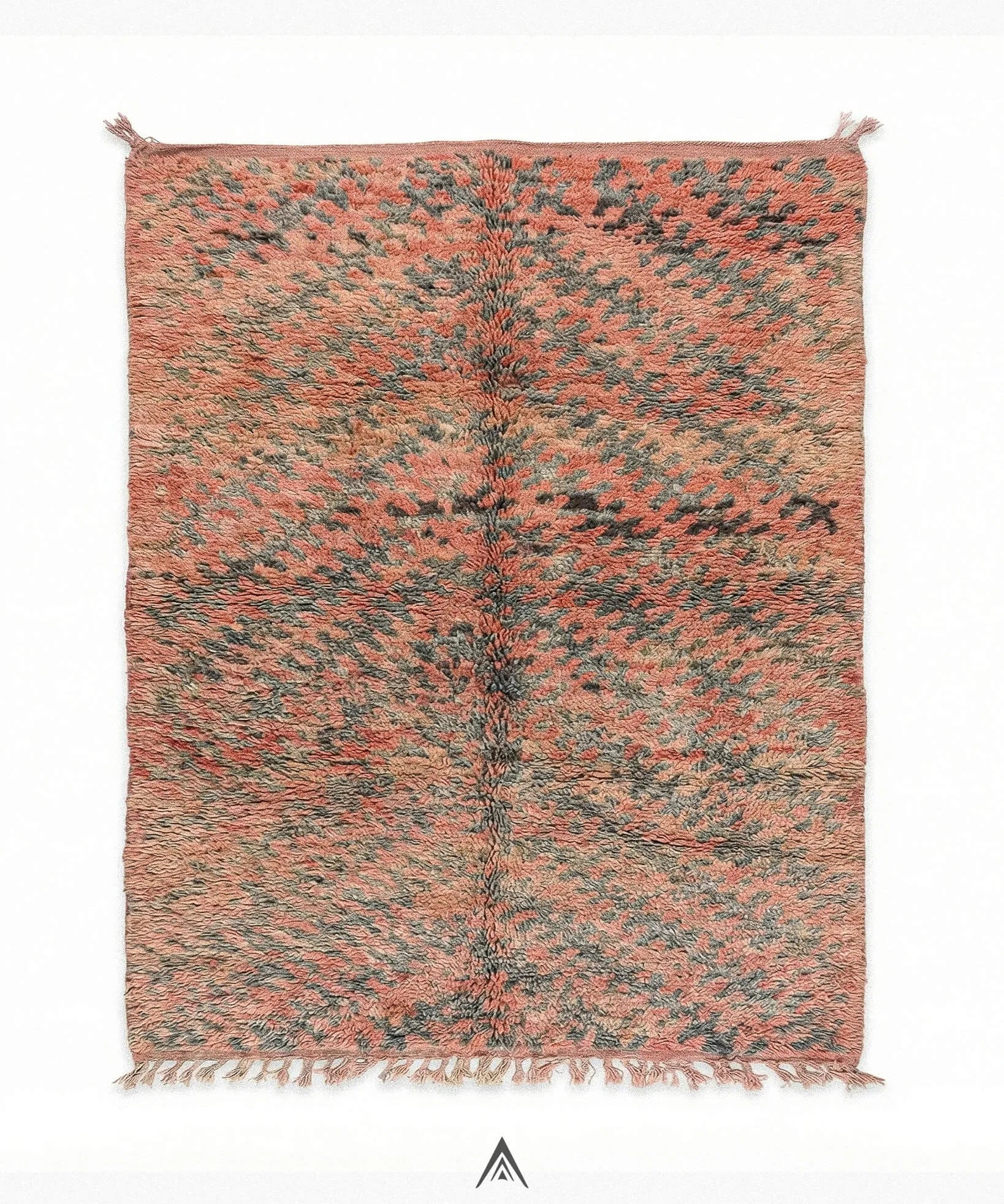 Retro Tribal Rug 5.7x11.8 ft — 175x360 cm-Berber Handicraft