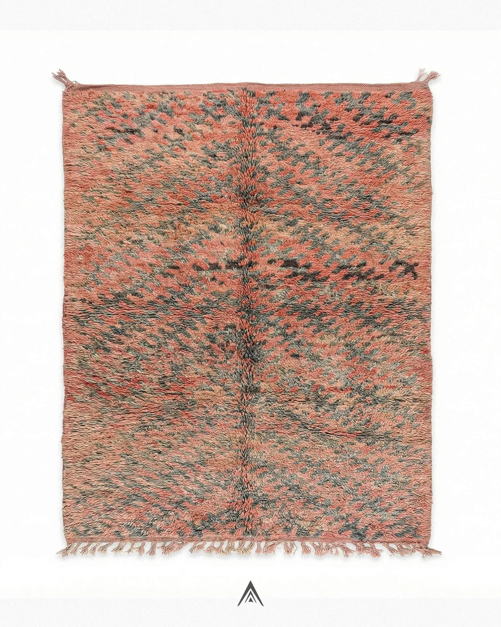Retro Tribal Rug 5.7x11.8 ft — 175x360 cm-Berber Handicraft