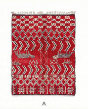 Retro Vintage Carpet 6.2x10 ft — 190x307 cm-Berber Handicraft