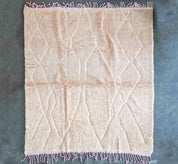 Pastel pink Mrirt rug-Berber Handicraft
