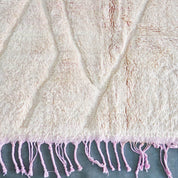 Pastel pink Mrirt rug-Berber Handicraft