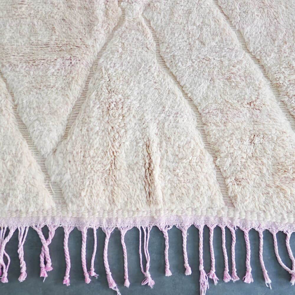Pastel pink Mrirt rug-Berber Handicraft