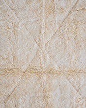 Small Beni Ourain Rug 3 X 5 Ft | 90 X 150 Cm / With Tassels / Short (0.4” / 1 cm)