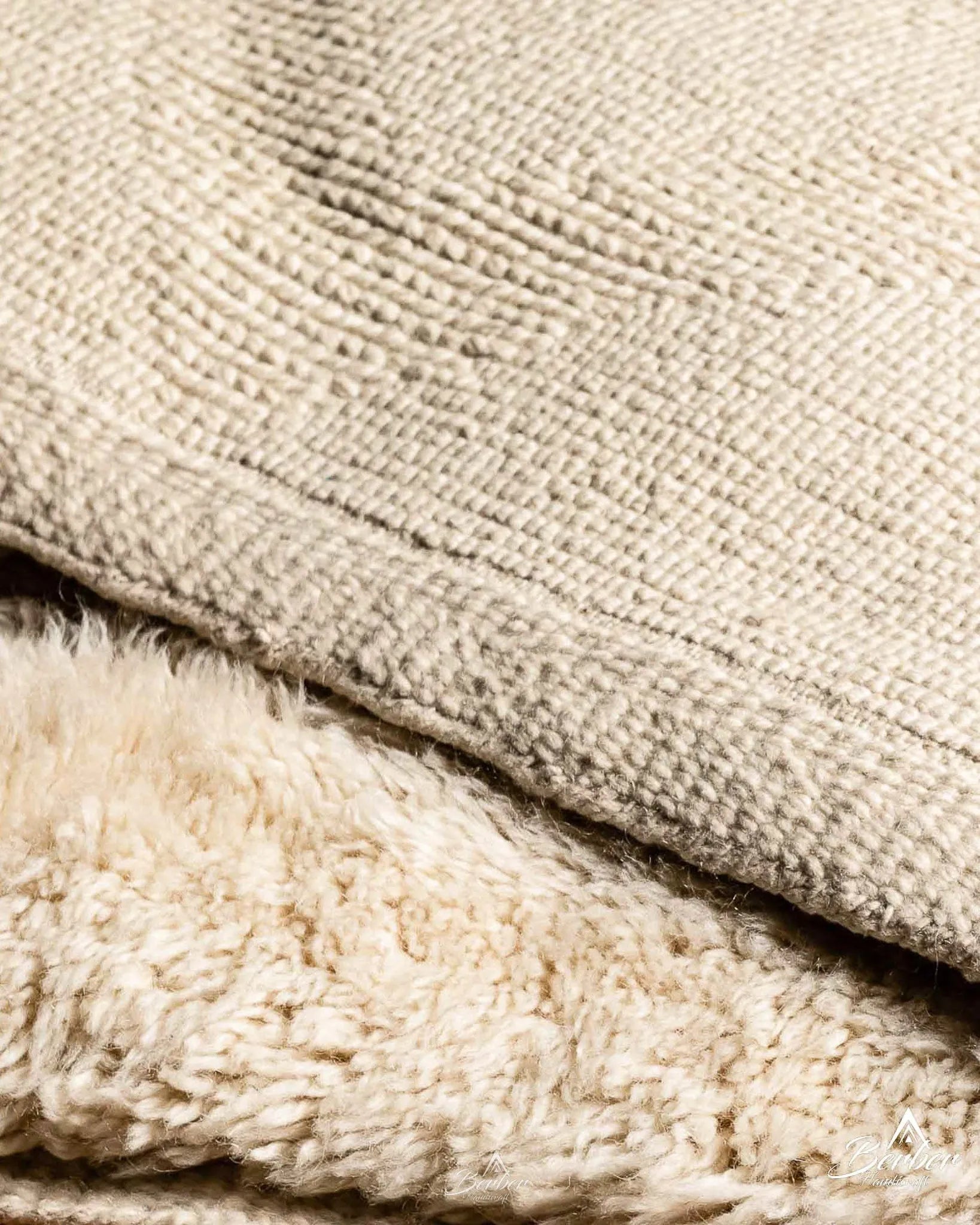 Soft Beni Ourain Rug 3 X 5 Ft | 90 X 150 Cm / With Tassels / Short (0.4” / 1 cm)