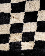 Soft Checkered Rug 3 X 5 Ft | 90 X 150 Cm / With Tassels / Short (0.4” / 1 cm)