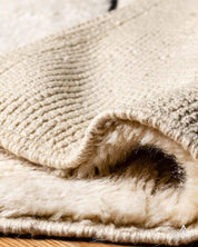 Soft Moroccan Area Rug 3 X 5 Ft | 90 X 150 Cm / With Tassels / Short (0.4” / 1 cm)