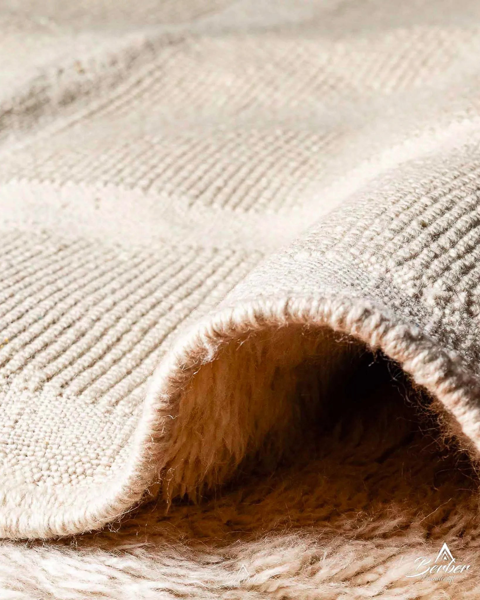 Soft Moroccan Carpet 3 X 5 Ft | 90 X 150 Cm / With Tassels / Short (0.4” / 1 cm)