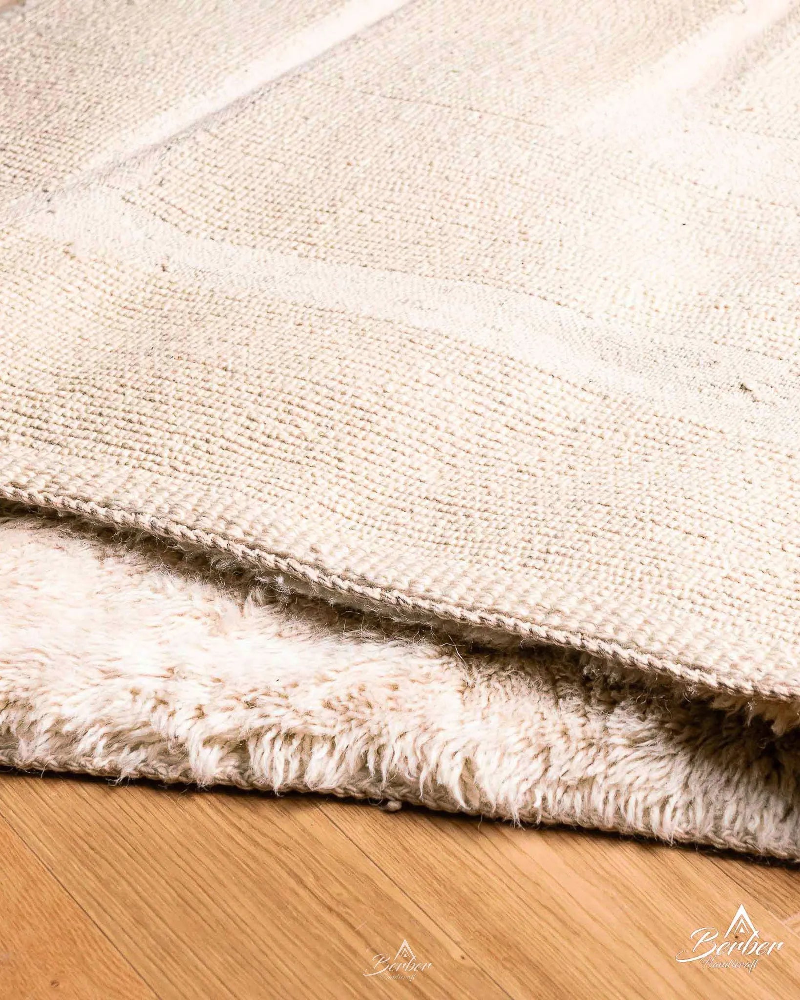 Soft Moroccan Carpet 3 X 5 Ft | 90 X 150 Cm / With Tassels / Short (0.4” / 1 cm)