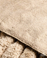 Striped Beni Ourain Carpet 3 X 5 Ft | 90 X 150 Cm / With Tassels / Short (0.4” / 1 cm)