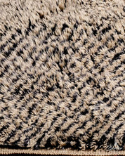 Striped Beni Ourain Rug 3 X 5 Ft | 90 X 150 Cm / With Tassels / Short (0.4” / 1 cm)
