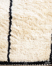 Striped Berber Rug 3 X 5 Ft | 90 X 150 Cm / With Tassels / Short (0.4” / 1 cm)