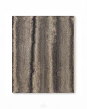 Striped Black Moroccan Rug-Berber Handicraft