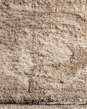 Striped Brown Moroccan Rug 3 X 5 Ft | 90 X 150 Cm / With Tassels / Short (0.4” / 1 cm)