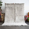 Striped Grey Moroccan rug - Berber Handicraft