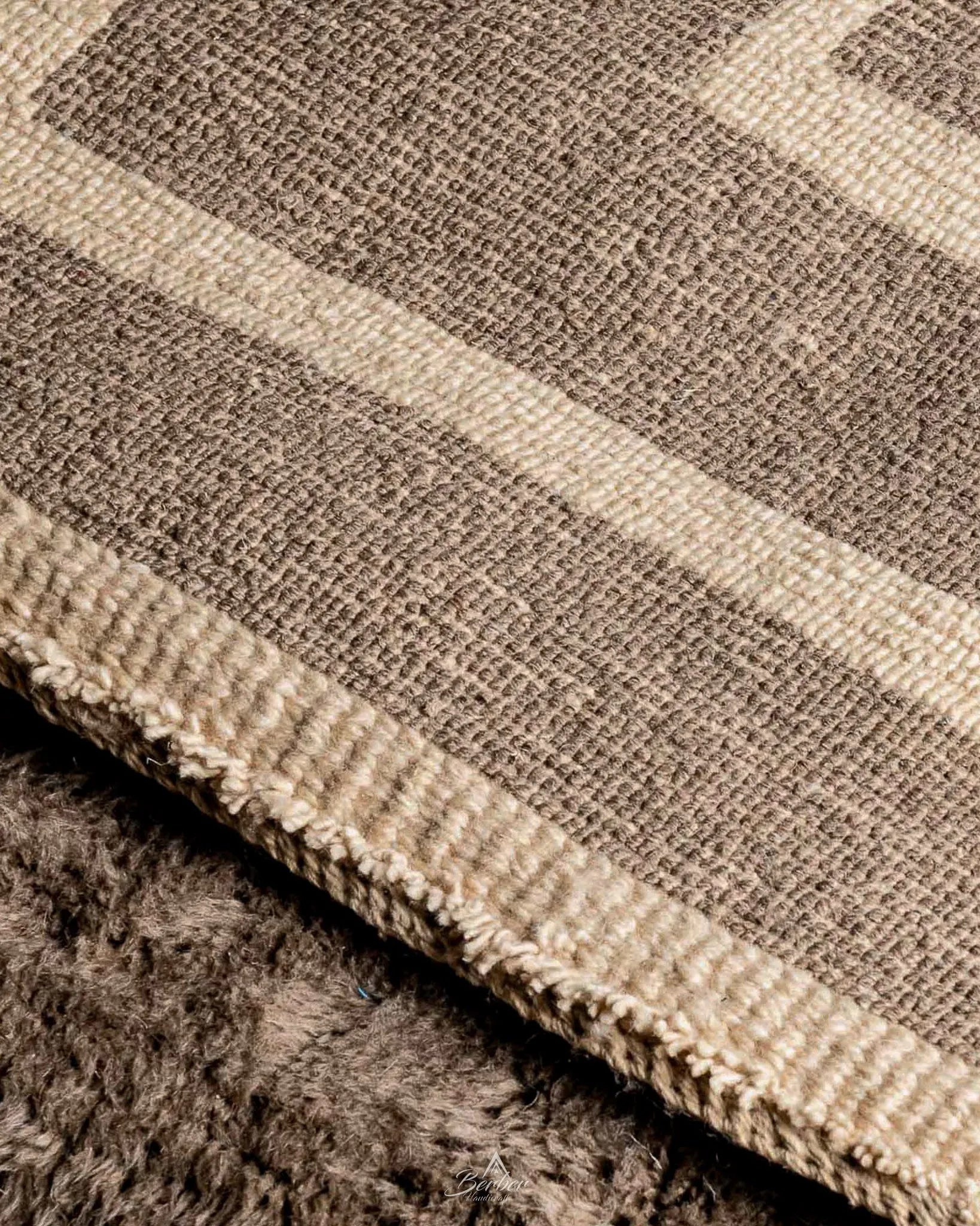 Striped Handwoven Rug 3 X 5 Ft | 90 X 150 Cm / With Tassels / Short (0.4” / 1 cm)