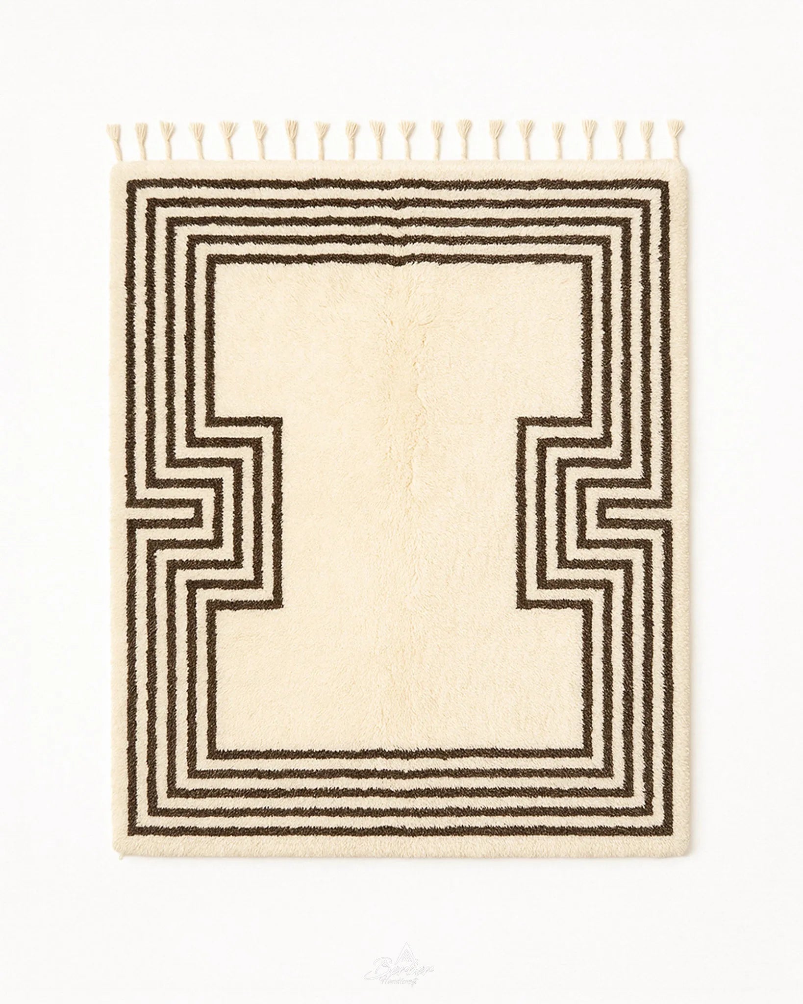 Striped Mrirt Rug 3 X 5 Ft | 90 X 150 Cm / With Tassels / Short (0.4” / 1 cm)