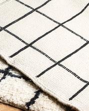 Striped Wool Rug-Berber Handicraft