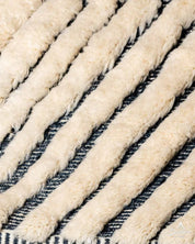 Tribal Beni Ourain Rug 3 X 5 Ft | 90 X 150 Cm / With Tassels / Short (0.4” / 1 cm)