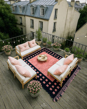 Vibrant Pink Moroccan Rug 3 X 5 Ft | 90 X 150 Cm / With Tassels / Short (0.4” / 1 cm)