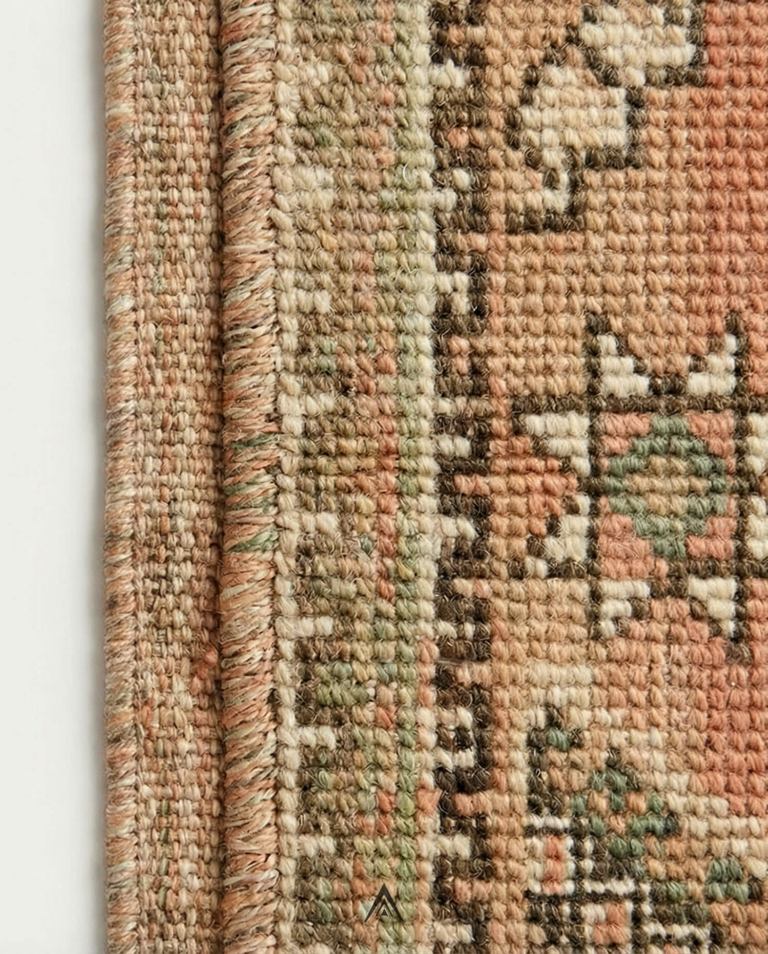 Vintage Aged Carpet 5.4x8.5 ft — 165x260 cm-Berber Handicraft