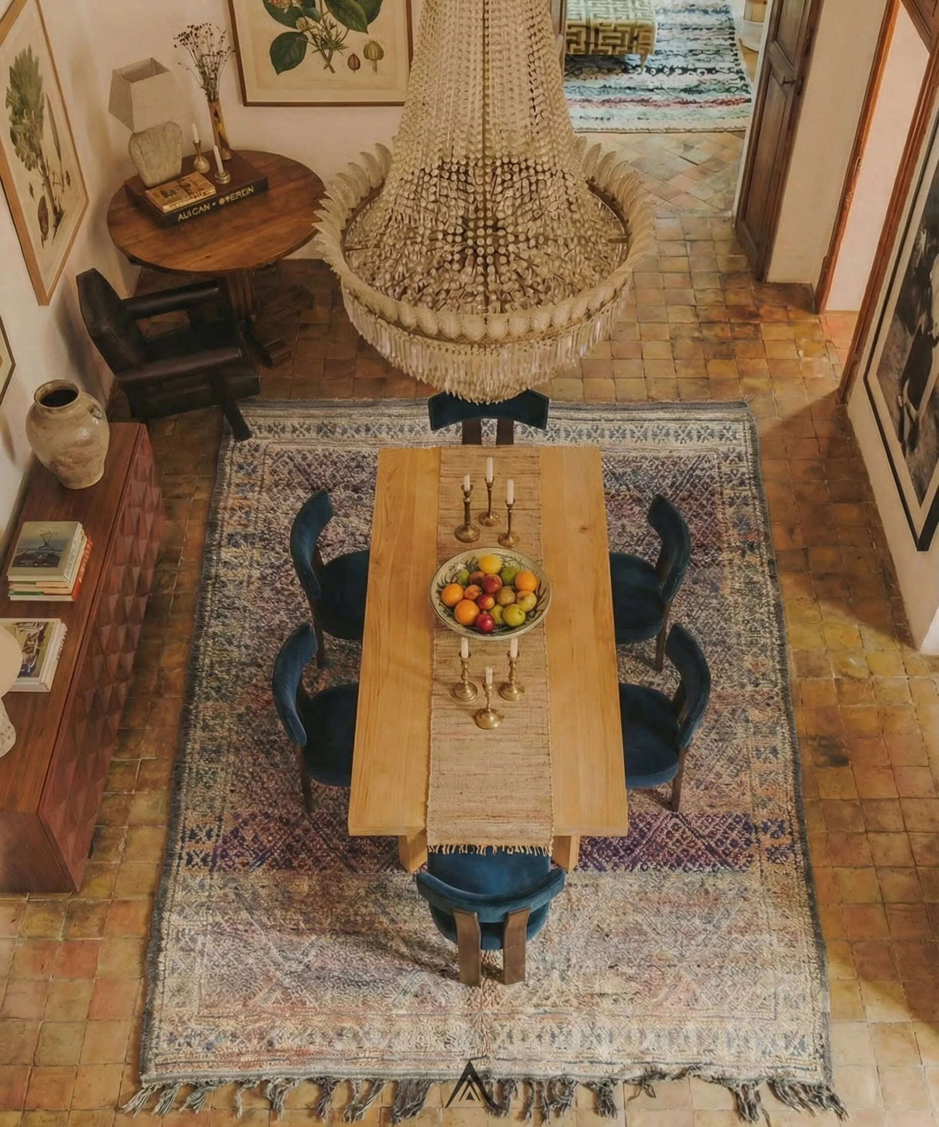 Vintage Artisan Rug 6.8x11.2 ft — 208x342 cm-Berber Handicraft