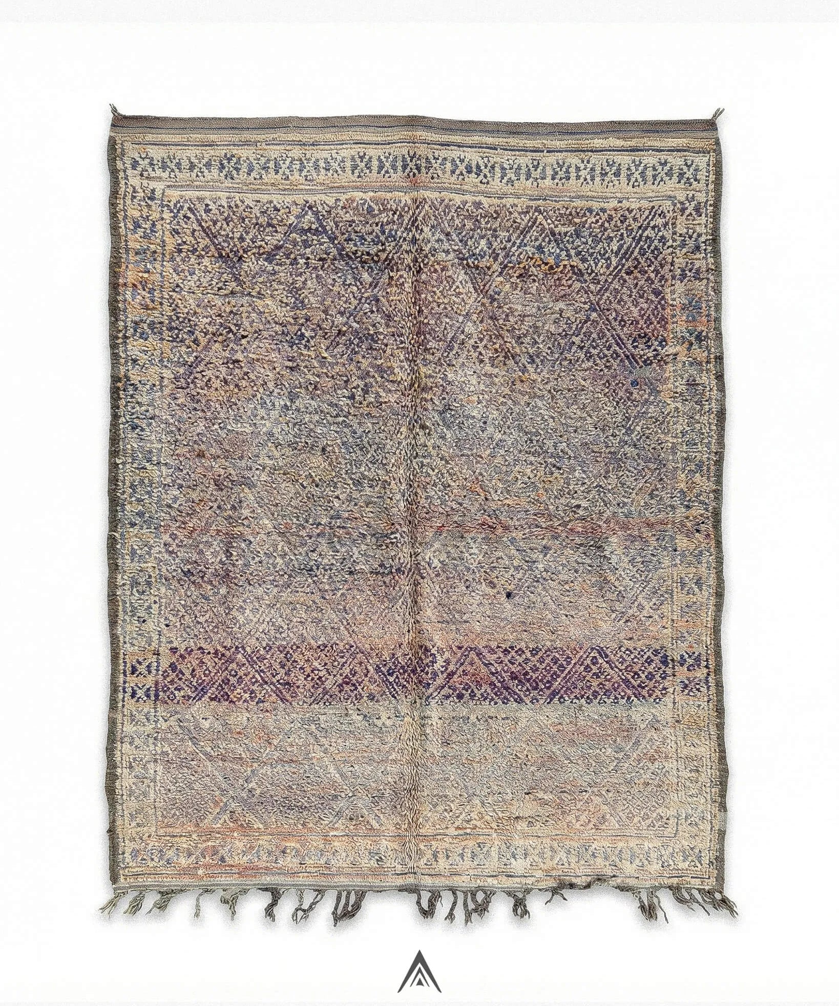 Vintage Artisan Rug 6.8x11.2 ft — 208x342 cm-Berber Handicraft