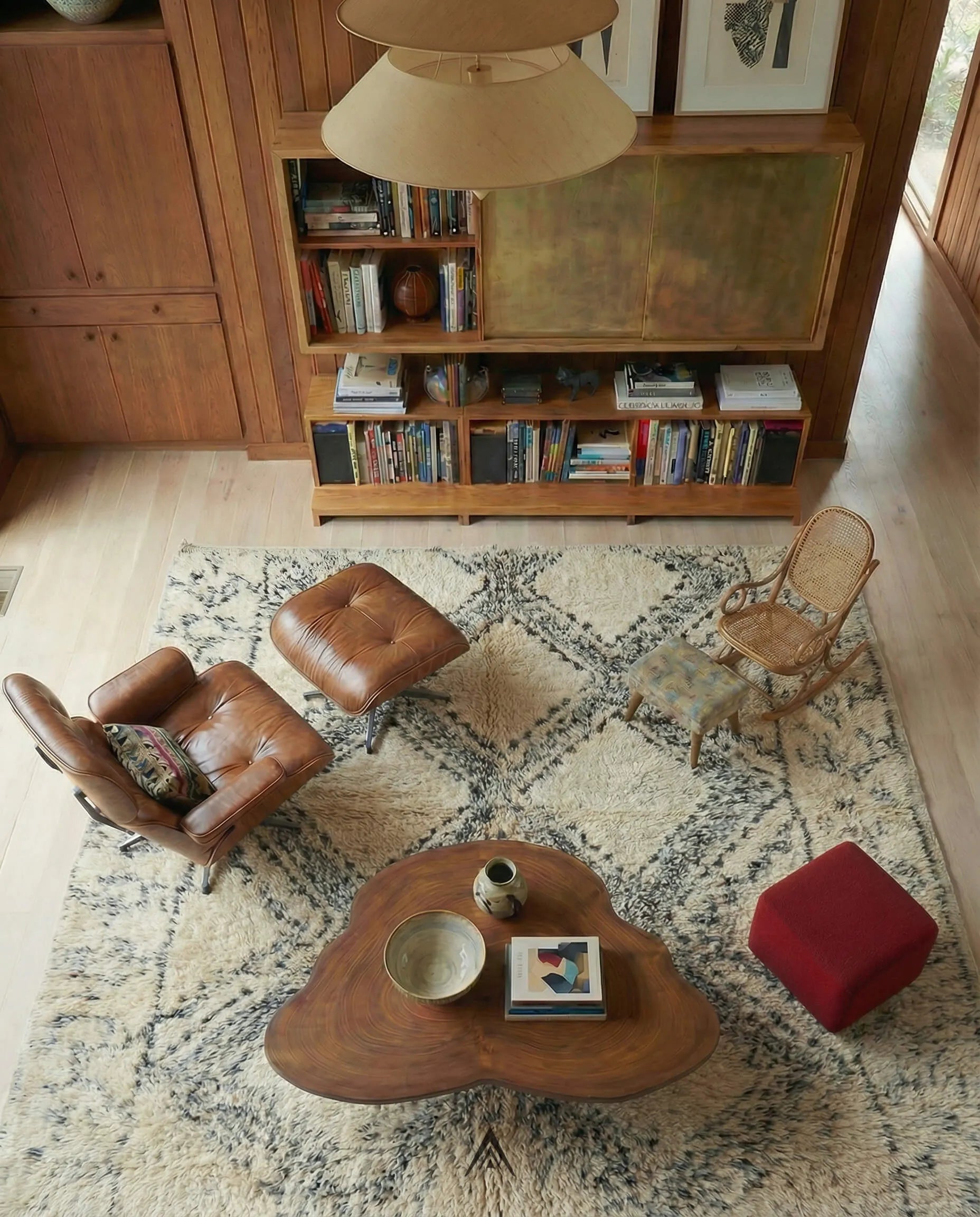 Vintage Beni Ourain Rug 6x8.5 ft — 185x260 cm-Berber Handicraft