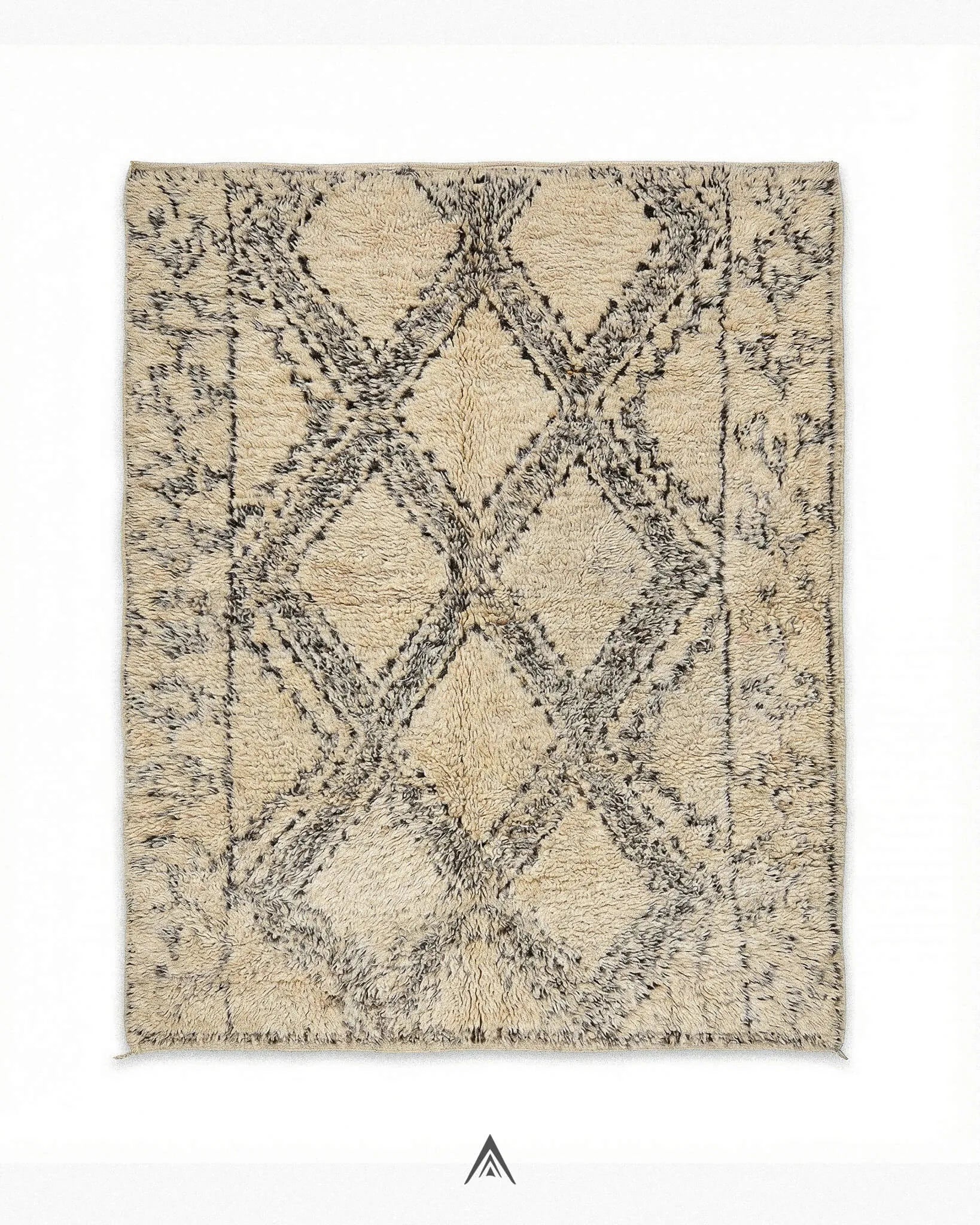 Vintage Beni Ourain Rug 6x8.5 ft — 185x260 cm-Berber Handicraft