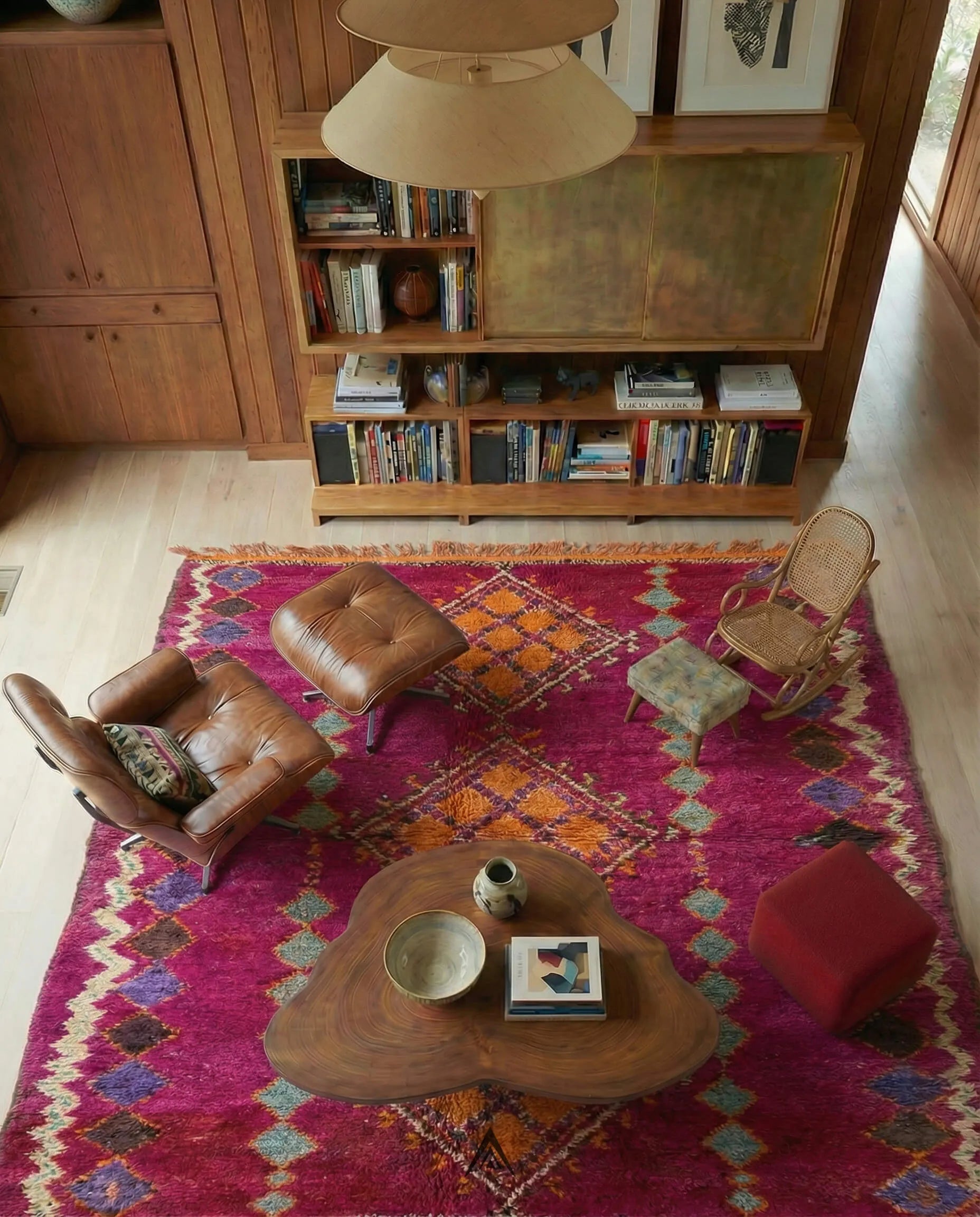 Vintage Berber Area Rug 6.4x15.4 ft — 196x470 cm-Berber Handicraft