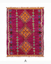 Vintage Berber Area Rug 6.4x15.4 ft — 196x470 cm-Berber Handicraft