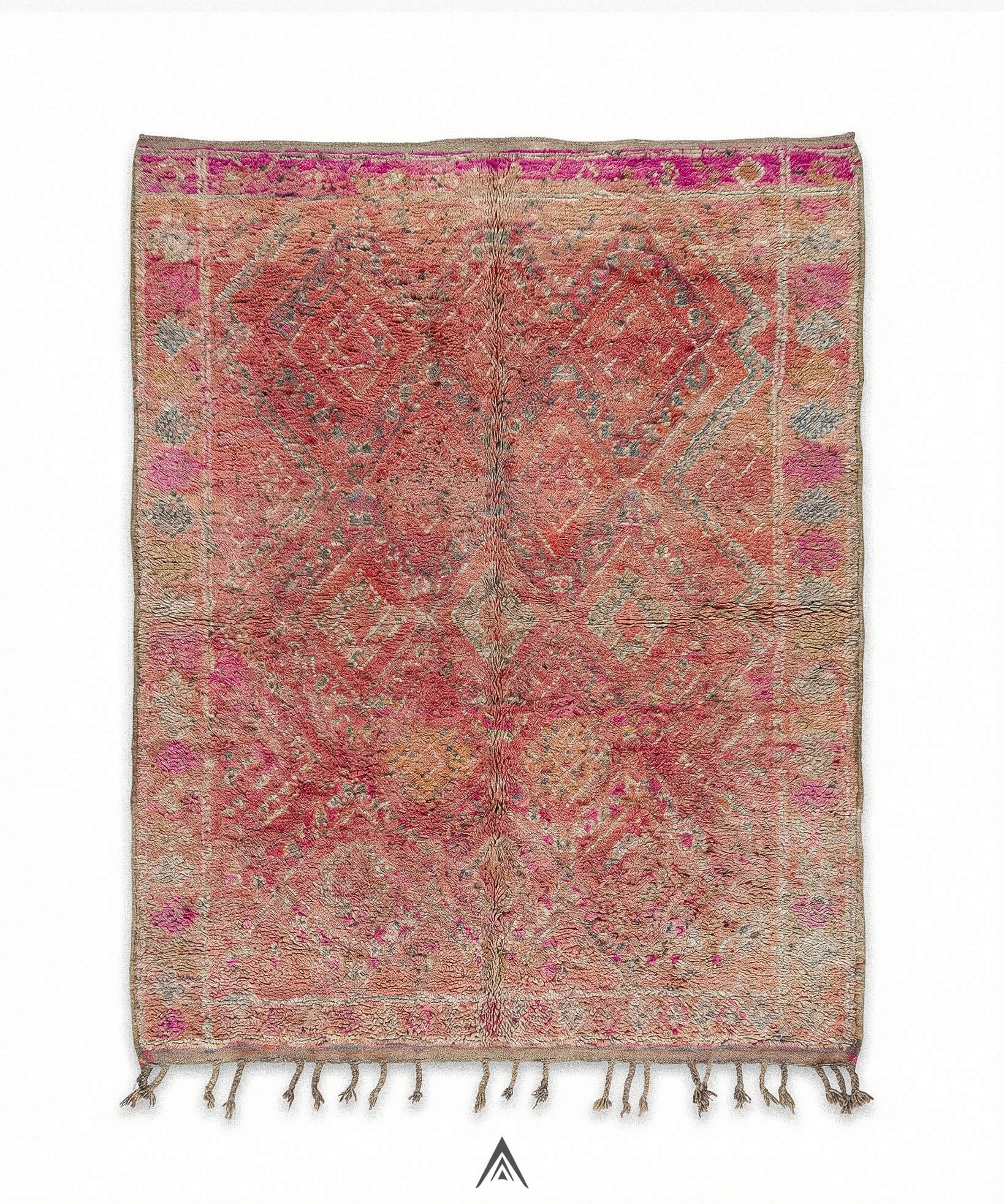 Vintage Bohemian Rug 6.4x14.4 ft — 195x440 cm-Berber Handicraft