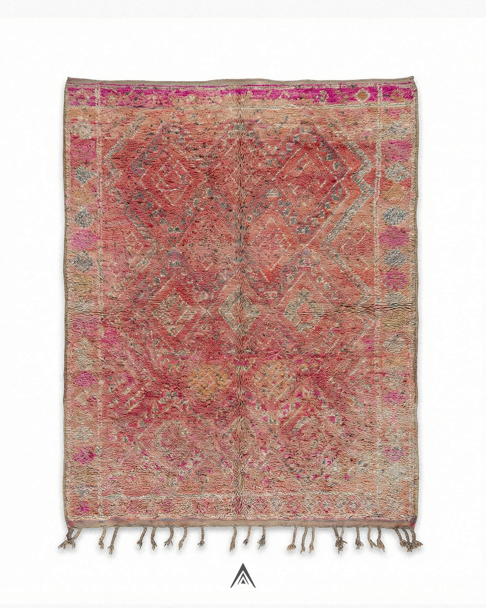 Vintage Bohemian Rug 6.4x14.4 ft — 195x440 cm-Berber Handicraft