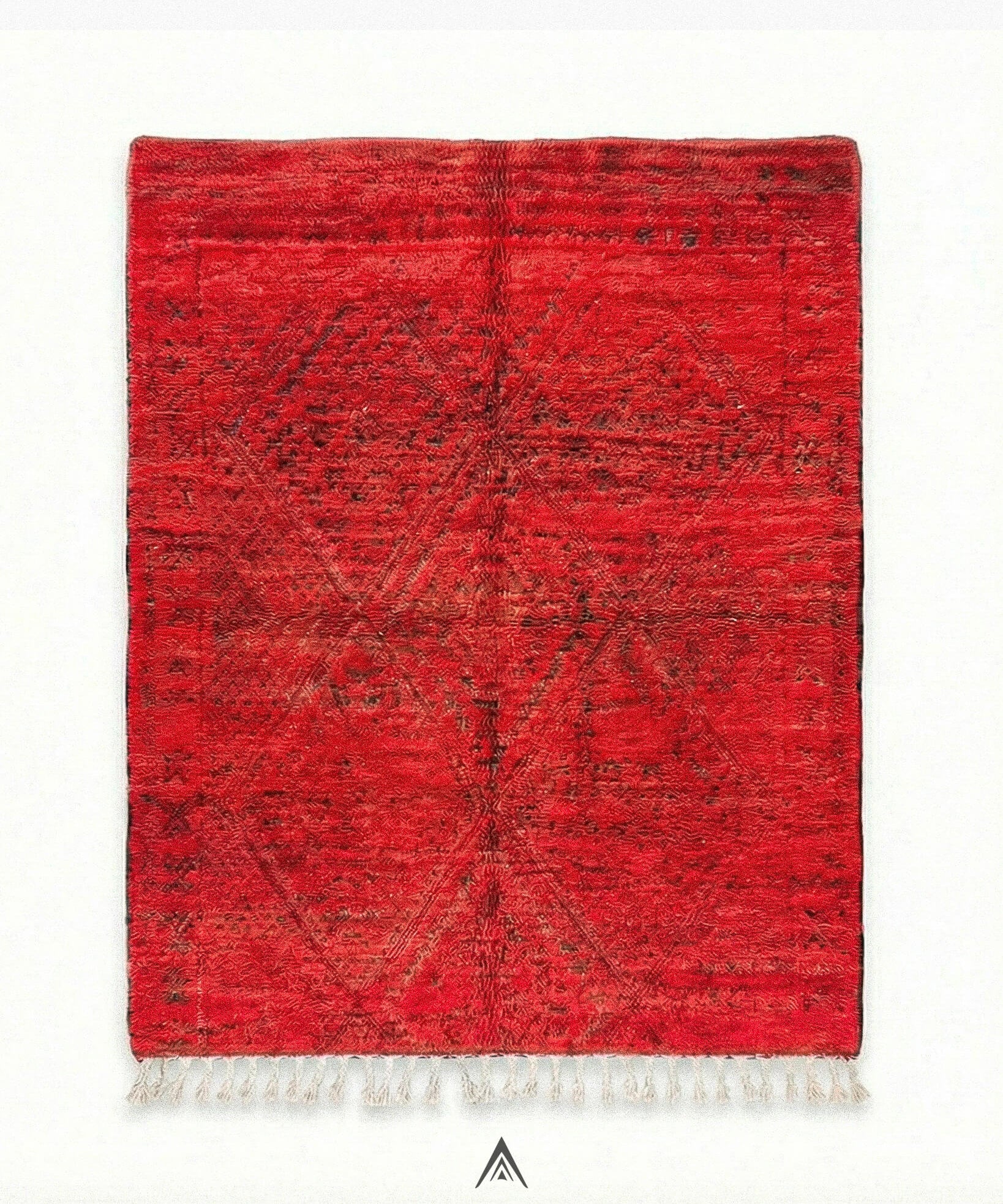 Vintage Diamond Rug 6x7.3 ft — 185x225 cm-Berber Handicraft